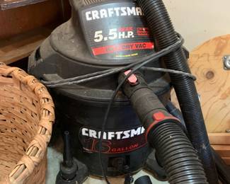 #198	Craftman wet dry vack 5.5 HP	 $40.00 