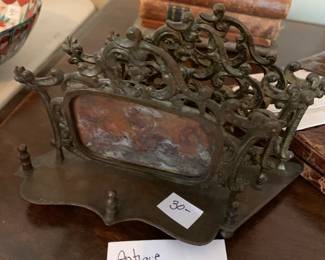 #350	Antique letter organizer - Brass	 $30.00 