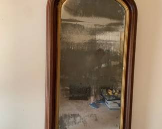 #85	Wood Oval Antique Mirror - 25x47 - Needs Silvering	 $50.00 