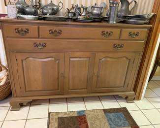 #28	Willet Wood Server w/4 drawers & 2 Doors  - 54x20x36	 $275.00 