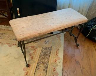 #16	metal and Upholstered Bench - 36x15x19	 $75.00 