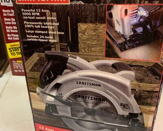 #189	Craftman 7 1/4 inch circular saw	 $40.00 