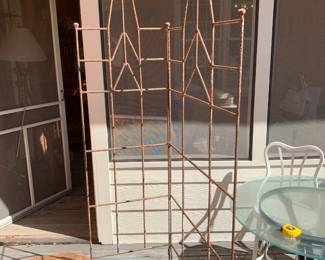 #246	Metal Screen 2 panels folding - 46 total x 76 Tall	 $75.00 