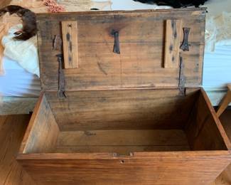 #113	Cedar Chest - Homemade Vintage w/Iron Fasteners - 36x16x20	 $75.00 