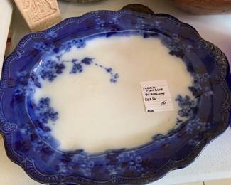 #318	England Flow Blue by Ridgeway - 20x16 - (as is crack pictured)	 $100.00 