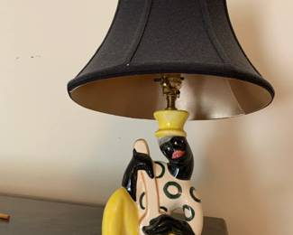 #84	Mr  Aspirin Shearwater Americana Yellow Lamp Base & Shade	 $75.00 