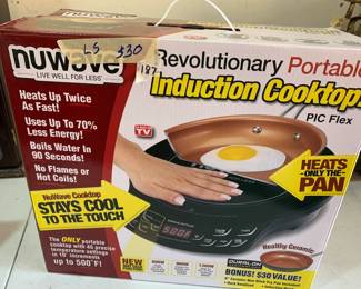 #187	Nuwave Fevolutional portable induction cooktop 	 $30.00 