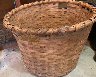 #197	large vintage basket 24x18	 $75.00 