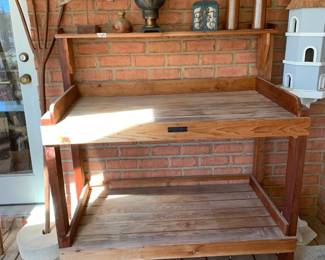 #234	Wood Potting Bench - 48x24x52	 $75.00 