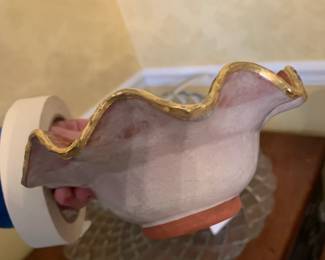 #304	MacKenzie Childs Peanuts Rose Petal Salad Plates - 9" Set of 7	 $210.00 