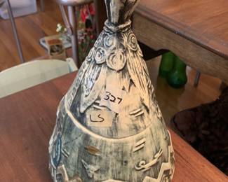 #327	McCoy Tee Pee Cookie Jar - 11" Tall	 $25.00 