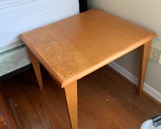 #114	Square Wood End Table - 19x21x17	 $30.00 