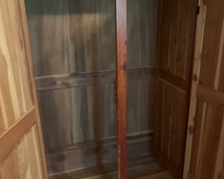 #37	Cedar Armoire w/2 doors & hanging Rod - 36x19x67	 $125.00 