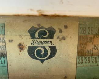 #173	Simpson True weight scale model 63	 $100.00 