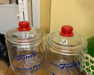 #68	Toms Peanut Jar	 $45.00  #69	Toms Peanut Jar	 $45.00 