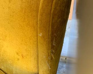 #205	yellow wing back chairs as is 	 $20.00  #206	yellow wing back chairs as is 	 $20.00 