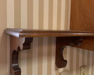 #32	3 pc Wood Wall Shelf - 17x9x9	 $30.00 