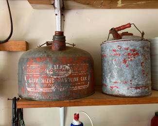 #223	(2) metal gas cans 	 $30.00 