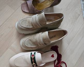 D&G Gucci Paul green shoes