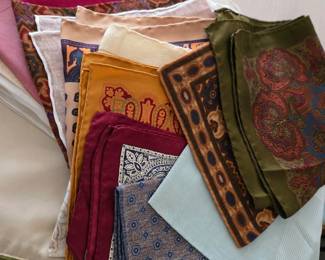 beautiful pocket squares that can also be worn as scarves