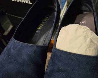 Prada suede espadrilles