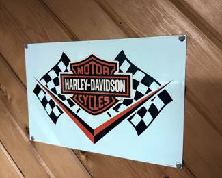 Metal Harley sign 