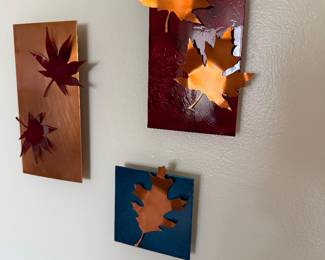 Autumn leaves wall art 