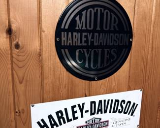 Metal Harley signs 