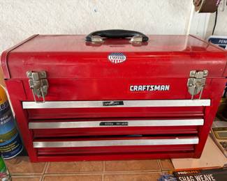 Solid Craftsman toolbox and tools 
