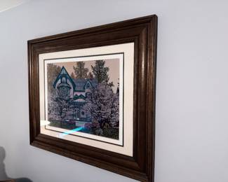 Victorian home framed print 