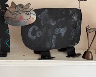 Decorative metal cat