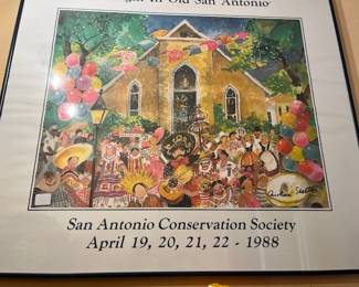 Signed Caroline Shelton poster