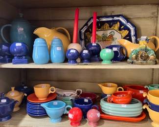 Fiesta and assorted pottery