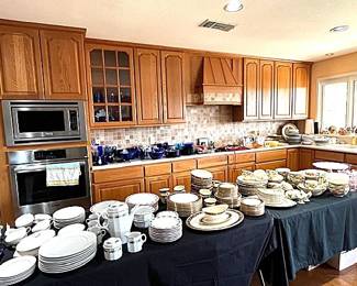Dishes and glassware in kitchen