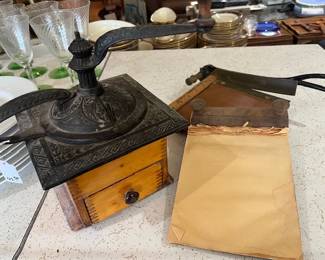 Coffee grinder, small paper cutter