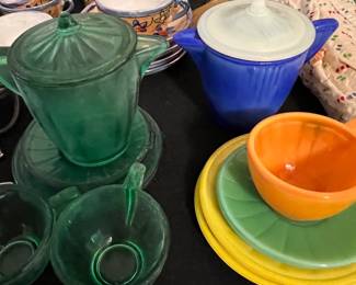 Vintage kids tea sets