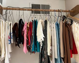 Vintage table linens, aprons, embroidered dish towels