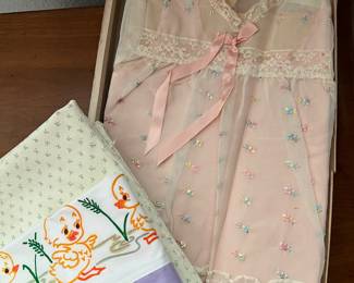 Vintage Baby Dress, baby linens