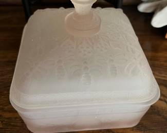 Indiana Glass Frost Pink Box