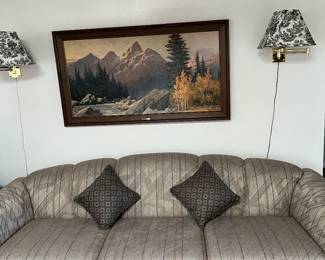 Sofa sleeper, vintage print