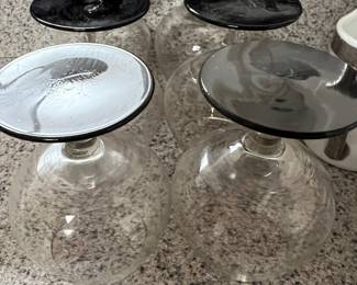 set of 6 vintage glasses