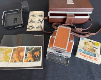 Vintage Polaroid SX-70 Land Camera with Case and Manuals 