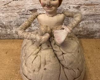 Very old doll with linen face, possibly from Russia