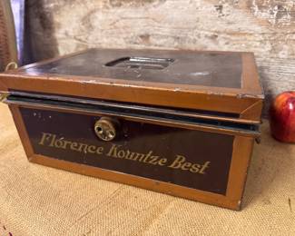 Vintage bank box owned by Denver socialite 