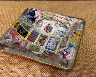 Artisan stamp ashtray