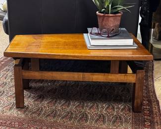 Interesting wooden side table