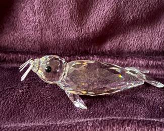 Swarovski crystal sea lion