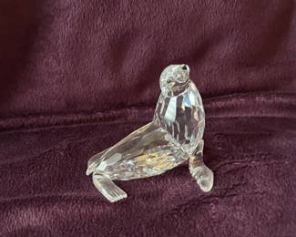 Swarovski crystal sea lion
