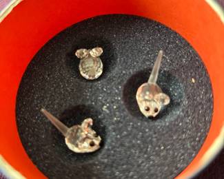 Swarovski crystal mice