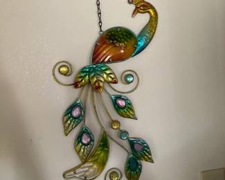 Peacock wall decor